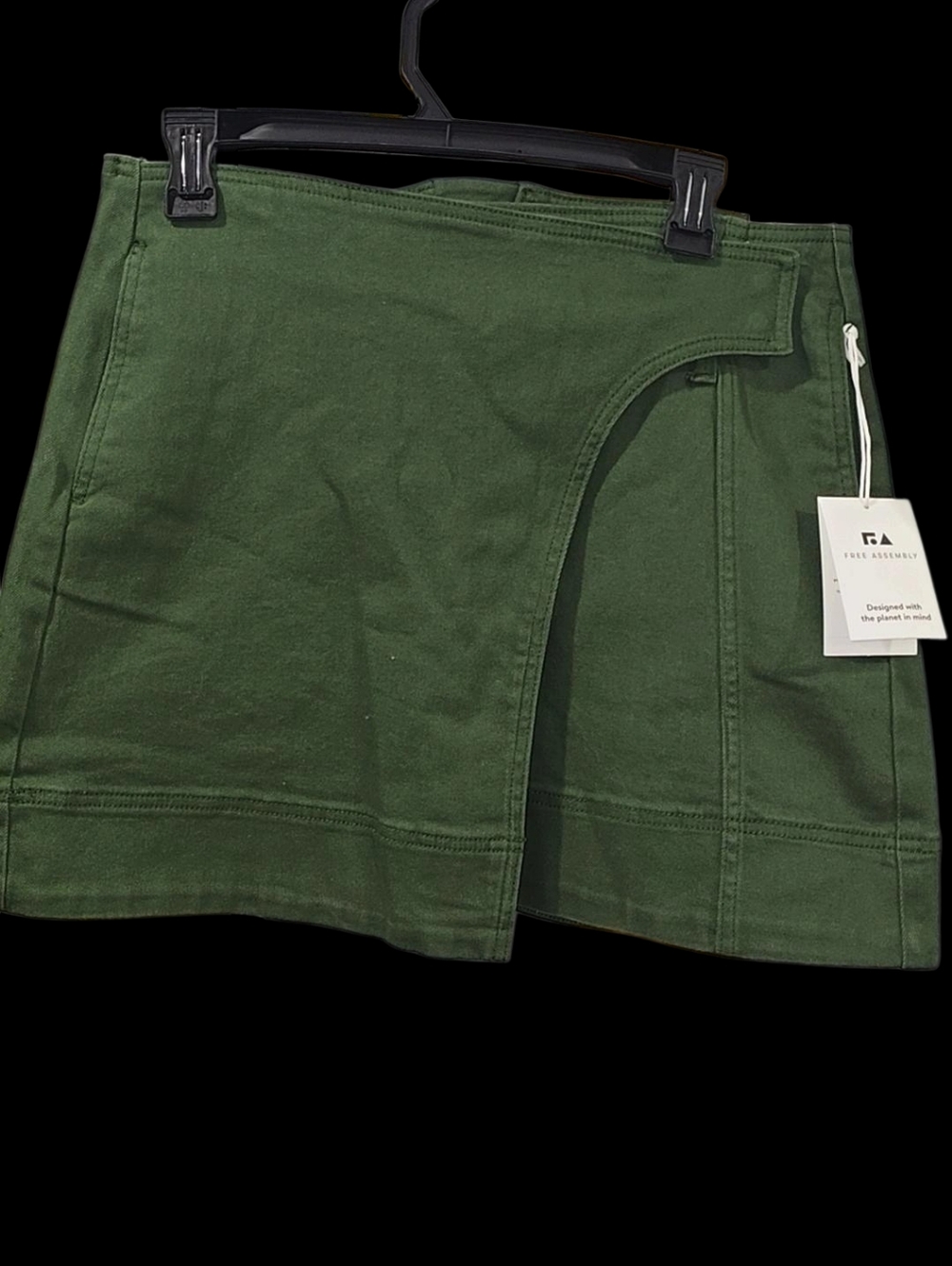 Asymmetrical Dark Green Women's Skirt